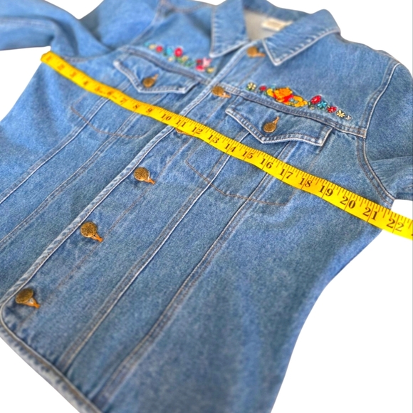 Vintage Disney Pooh Piglet Pooh Denim Jeand Jacket Y2K Size Medium - Picture 16 of 17